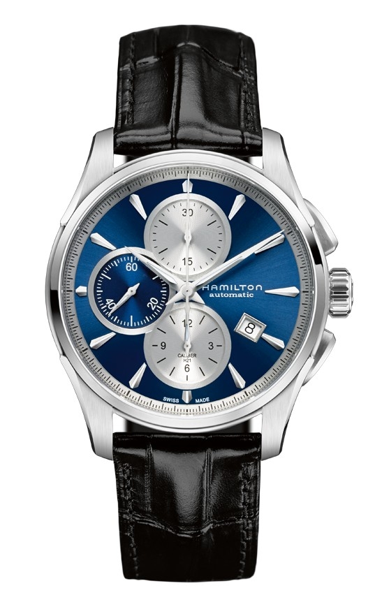 Hamilton H32596741 : Jazzmaster Automatic Chronograph 42 Stainless Steel / Blue
