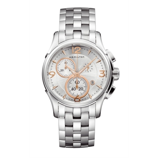 Hamilton H32612155 : Jazzmaster Chrono Quartz 42 Stainless Steel / Silver / Bracelet