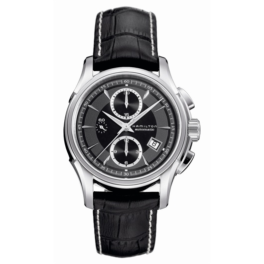 Hamilton H32616533 : Jazzmaster Automatic Chronograph 42mm Black Dial