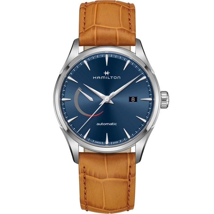Hamilton H32635541 : Jazzmaster Power Reserve Auto 42 Stainless Steel / Blue