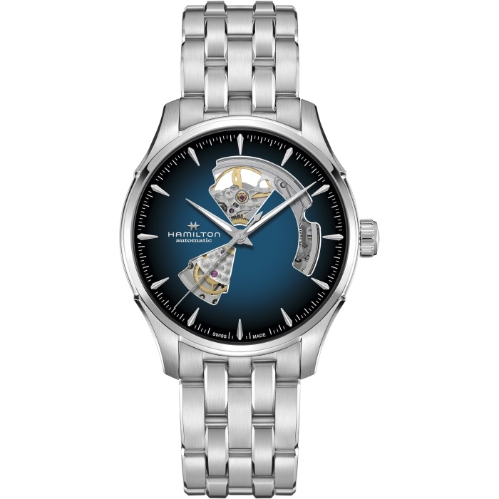 Hamilton H32675140 : Jazzmaster Open Heart 40 Stainless Steel / Blue Gradient / Bracelet