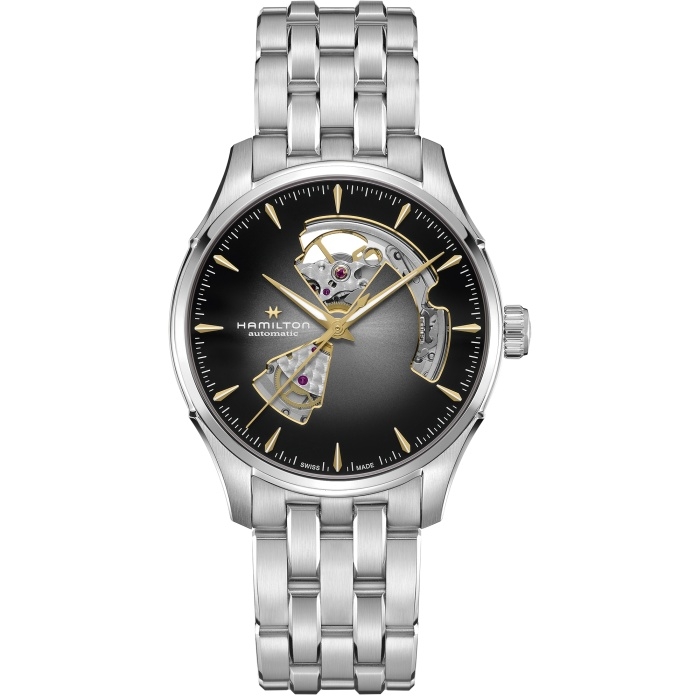 Hamilton H32675181 : Jazzmaster Open Heart 40 Stainless Steel / Grey Gradient / Bracelet