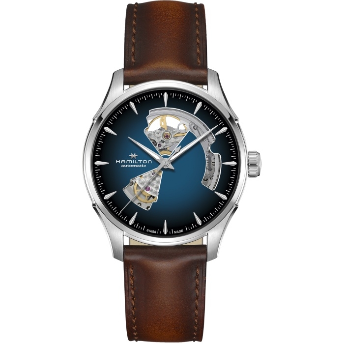 Hamilton H32675540 : Jazzmaster Open Heart 40 Stainless Steel / Blue Gradient
