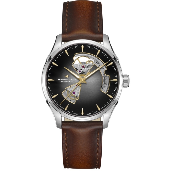 Hamilton H32675581 : Jazzmaster Open Heart 40 Stainless Steel / Grey Gradient