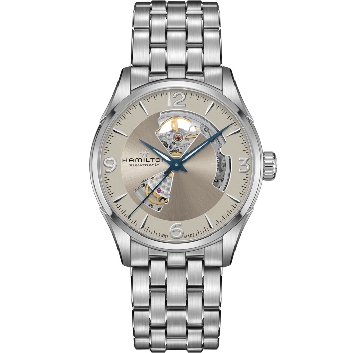 Hamilton H32705121 : Jazzmaster Open Heart 42 Stainless Steel / Salmon / Bracelet
