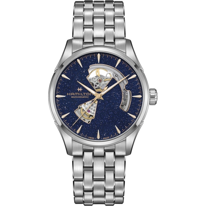 Hamilton H32705140 : Jazzmaster Open Heart 42 Stainless Steel / Aventurine / Bracelet