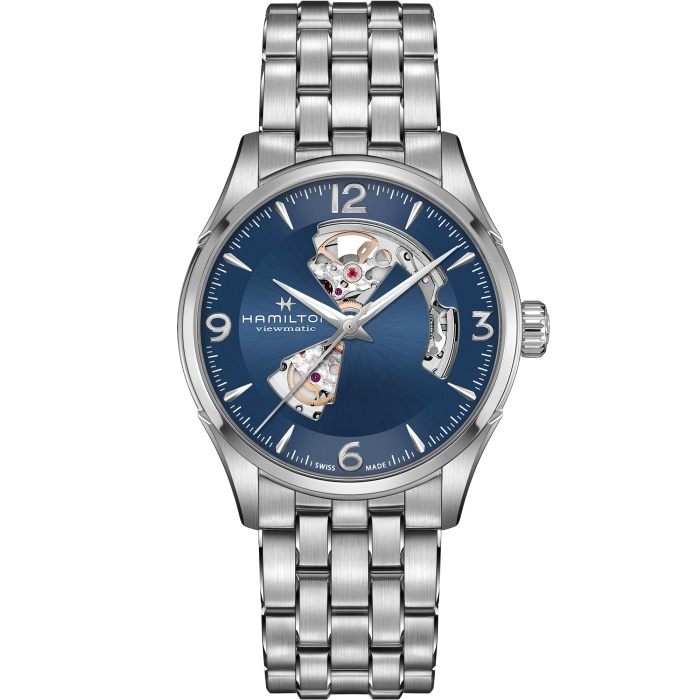Hamilton H32705141 : Jazzmaster Open Heart 42 Stainless Steel / Blue / Bracelet