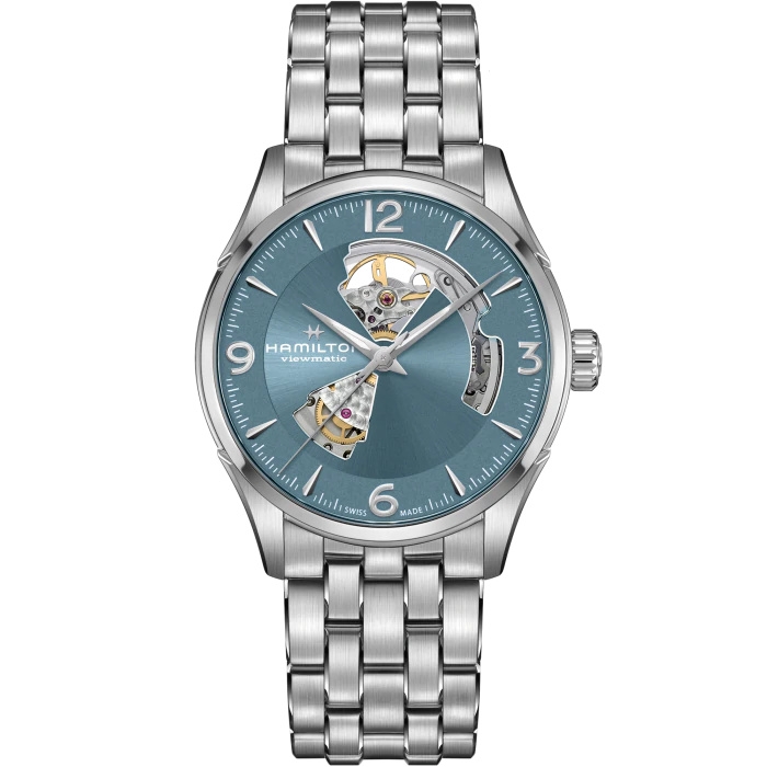 Hamilton H32705142 : Jazzmaster Open Heart 42 Stainless Steel / Blue / Bracelet