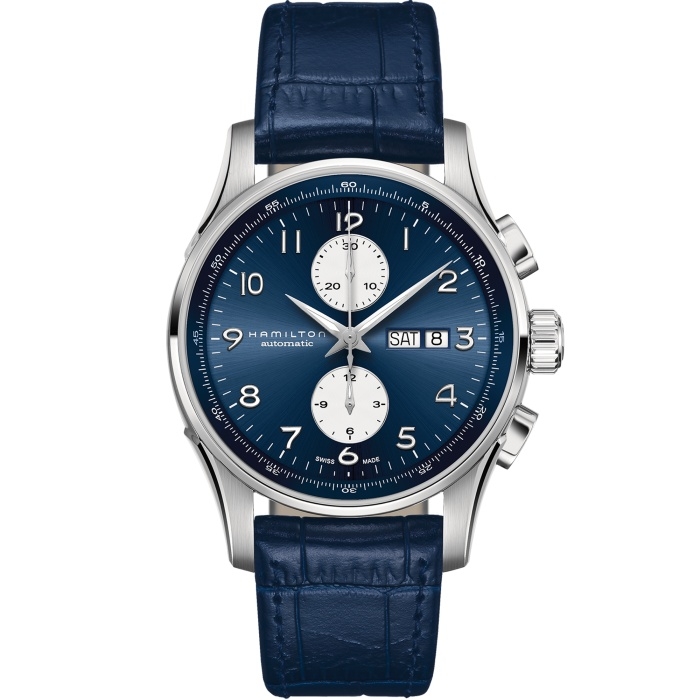 Hamilton H32766643 : Jazzmaster Maestro Chronograph 45 Stainless Steel / Blue