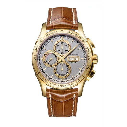 Hamilton H32836551 : Jazzmaster Lord Hamilton 46mm Silver Dial PVD Gold
