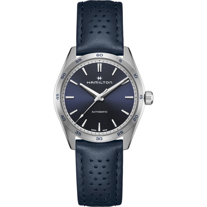 Hamilton H36215640 : Jazzmaster Performer Auto 38 Stainless Steel / Blue