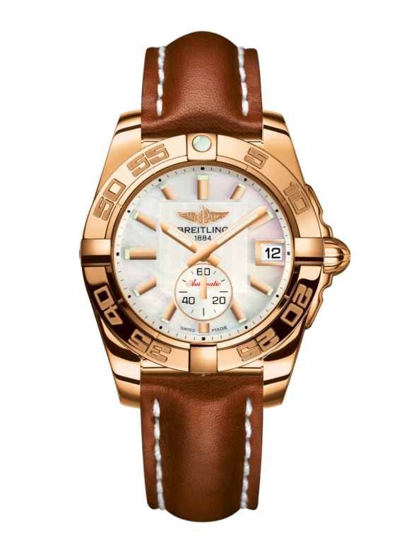 Breitling H3733012.A724.412X : Galactic 36 Automatic Rose Gold / Pearl / Calf