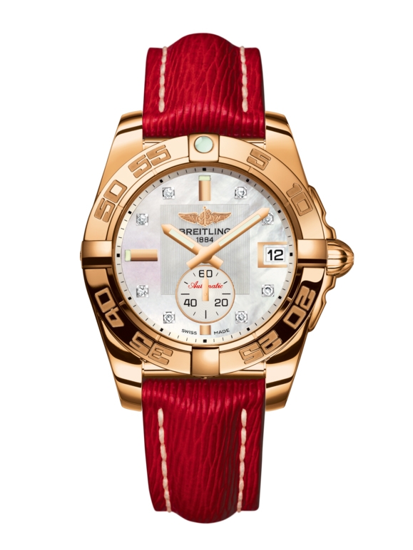 Breitling H3733012.A725.214X : Galactic 36 Automatic Rose Gold / Pearl Diamond / Sahara
