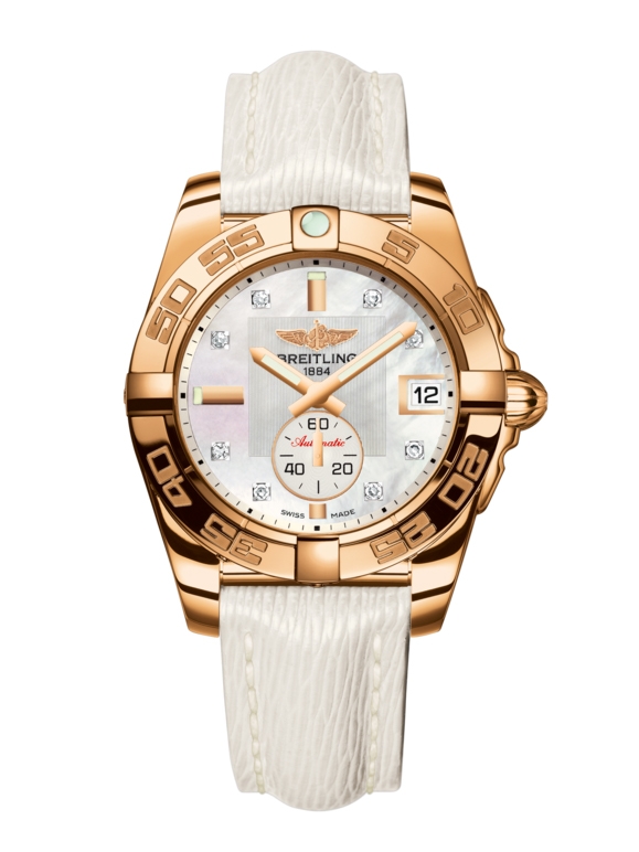 Breitling H3733012.A725.236X : Galactic 36 Automatic Rose Gold / Pearl Diamond / Sahara