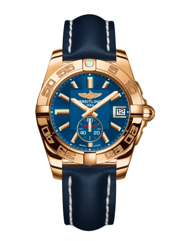 Breitling H3733012.C831.194X : Galactic 36 Automatic Rose Gold / Gun Blue / Calf