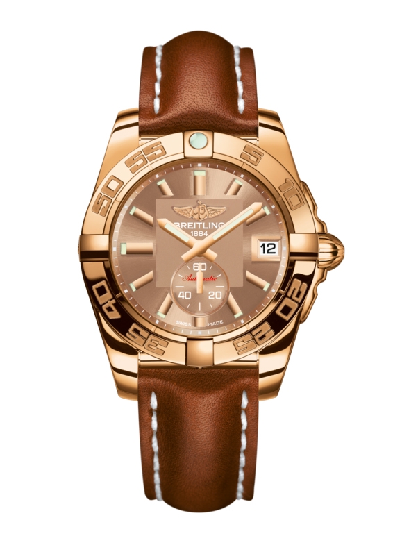 Breitling H3733012.Q584.412X : Galactic 36 Automatic Rose Gold / Copperhead Bronze / Calf