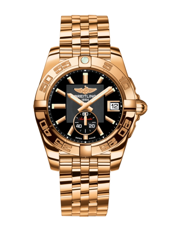 Breitling H3733012BA54376H : Galactic 36 Automatic Rose Gold / Volcano Black / Bracelet