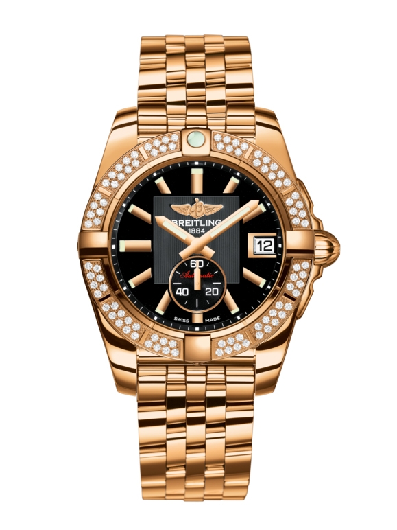 Breitling H3733053.BA54.376H : Galactic 36 Automatic Rose Gold / Diamond / Volcano Black / Bracelet