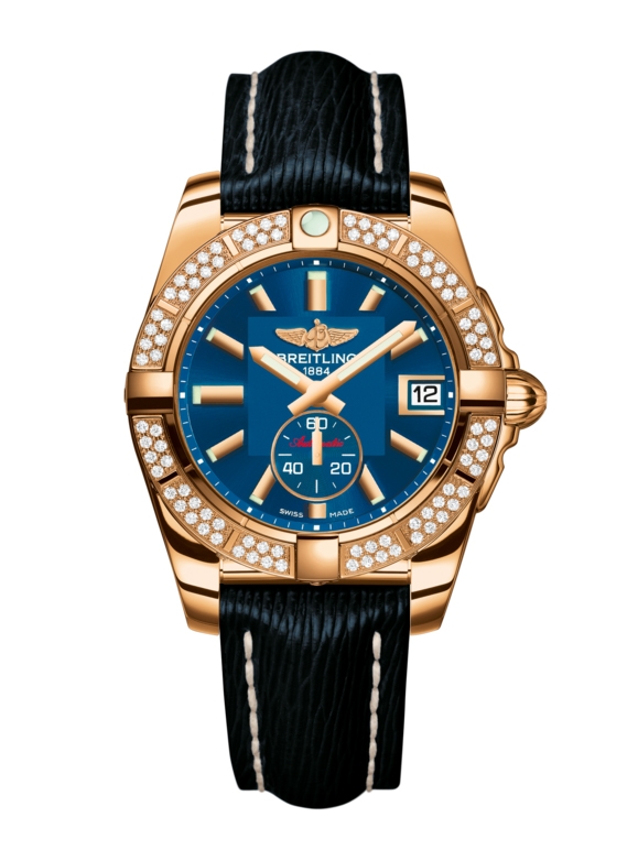 Breitling H3733053.C831.215X : Galactic 36 Automatic Rose Gold / Diamond / Gun Blue / Sahara