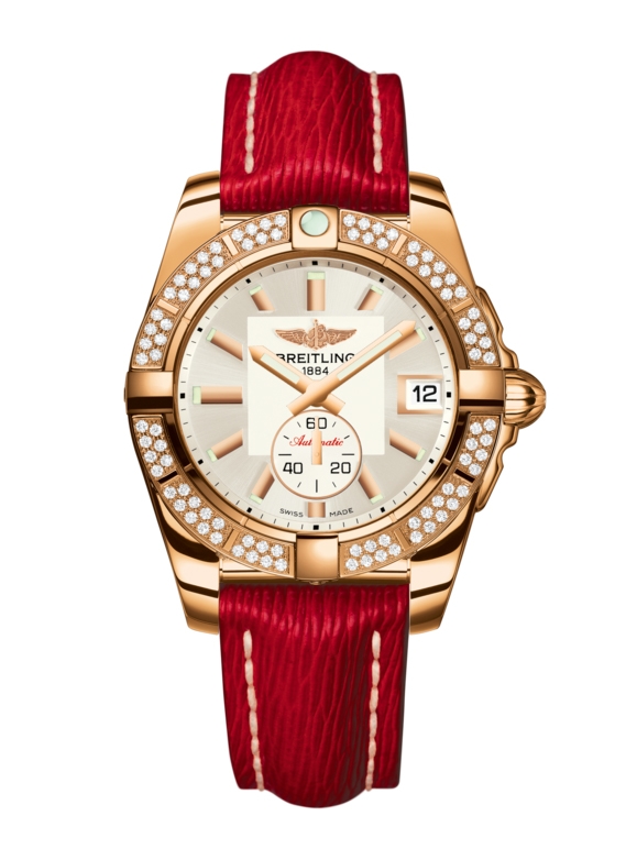 Breitling H3733053.G714.214X : Galactic 36 Automatic Rose Gold / Diamond / Stratus Silver / Sahara