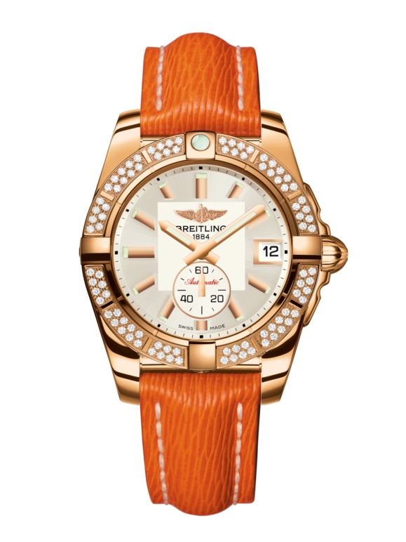 Breitling H3733053.G714.217X : Galactic 36 Automatic Rose Gold / Diamond / Stratus Silver / Sahara