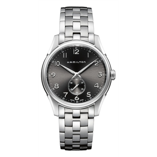 Hamilton H38411183 : Jazzmaster Thinline Small Second Quartz Stainless Steel / Black / Bracelet