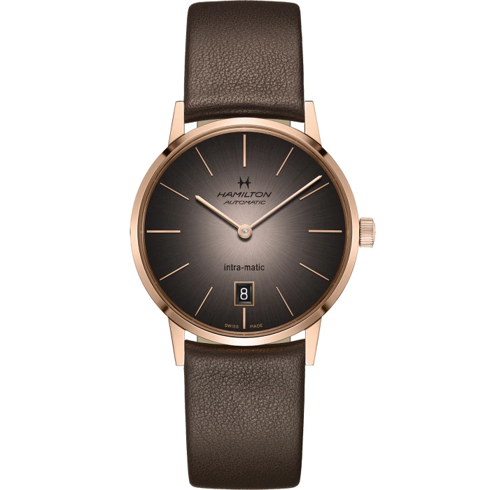 Hamilton H38465501 : Intra-Matic 38 Rose Gold / Grey