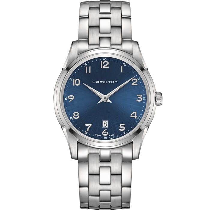 Hamilton H38511143 : Jazzmaster Thinline Quartz 42 Stainless Steel / Blue / Bracelet