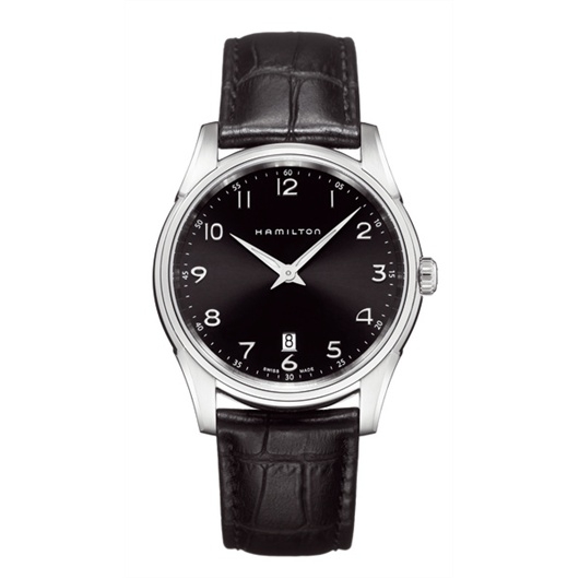 Hamilton H38511733 : Jazzmaster Thinline Quartz 42 Stainless Steel / Black