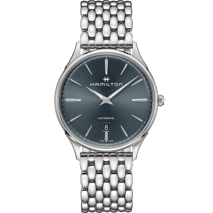 Hamilton H38525141 : Jazzmaster Thinline Auto 40 Stainless Steel / Blue / Bracelet
