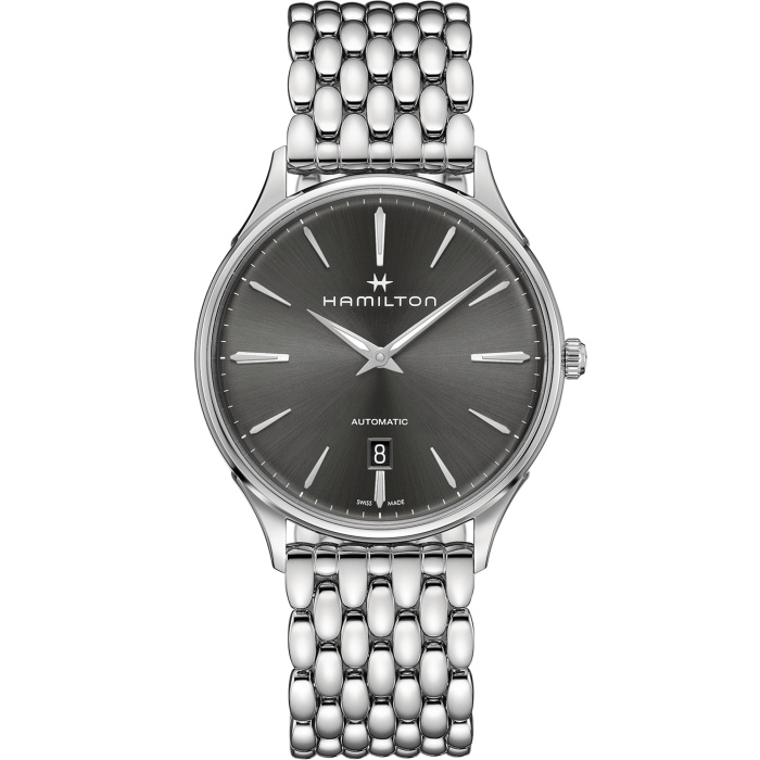 Hamilton H38525181 : Jazzmaster Thinline Auto 40 Stainless Steel / Grey / Bracelet