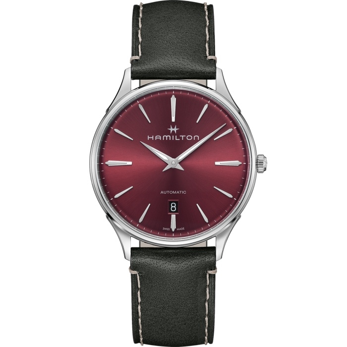 Hamilton H38525771 : Jazzmaster Thinline Auto 40 Stainless Steel / Red