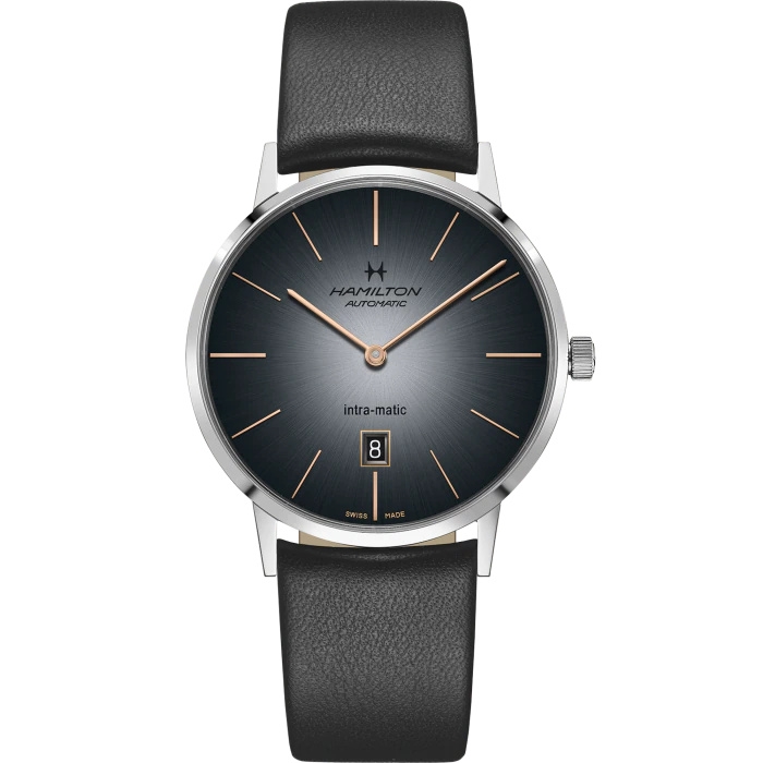 Hamilton H38755781 : Intra-Matic 42 Stainless Steel / Grey