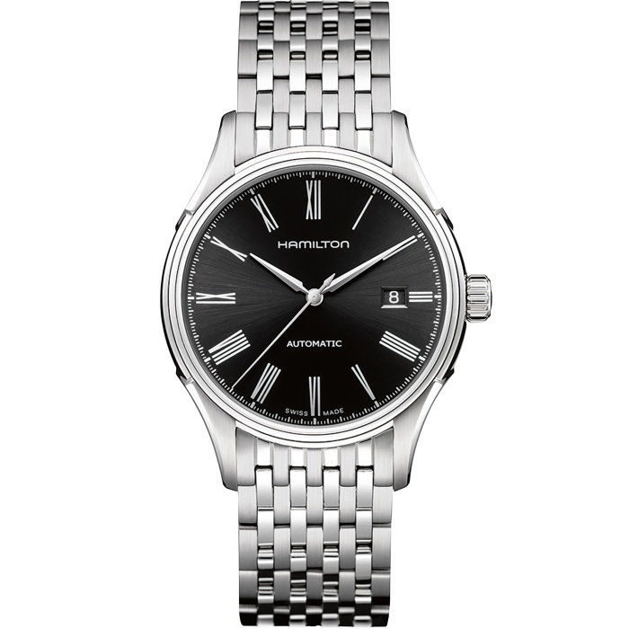 Hamilton H39515134 : Valiant Auto 40 Stainless Steel / Black / Bracelet