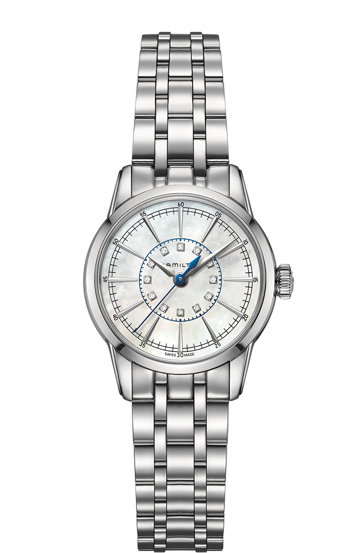 Hamilton H40311191 : Railroad Lady 28 Quartz Stainless Steel / MOP / Bracelet