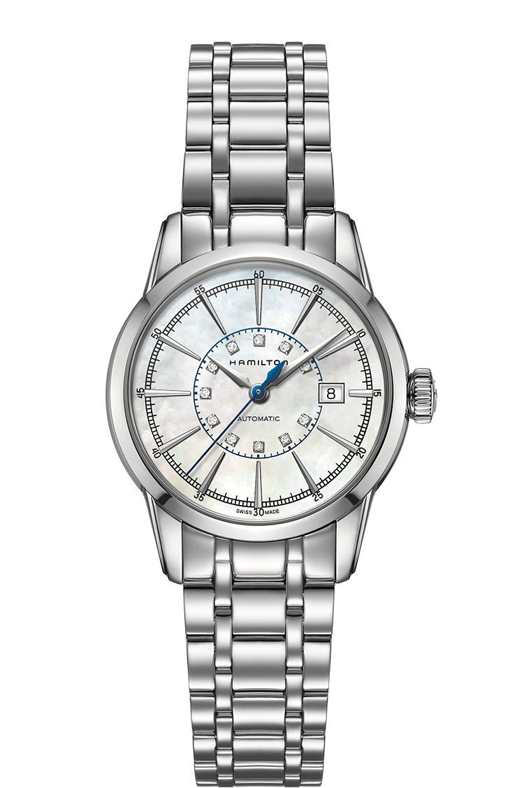 Hamilton H40405191 : Railroad Lady 32 Auto Stainless Steel / MOP / Bracelet