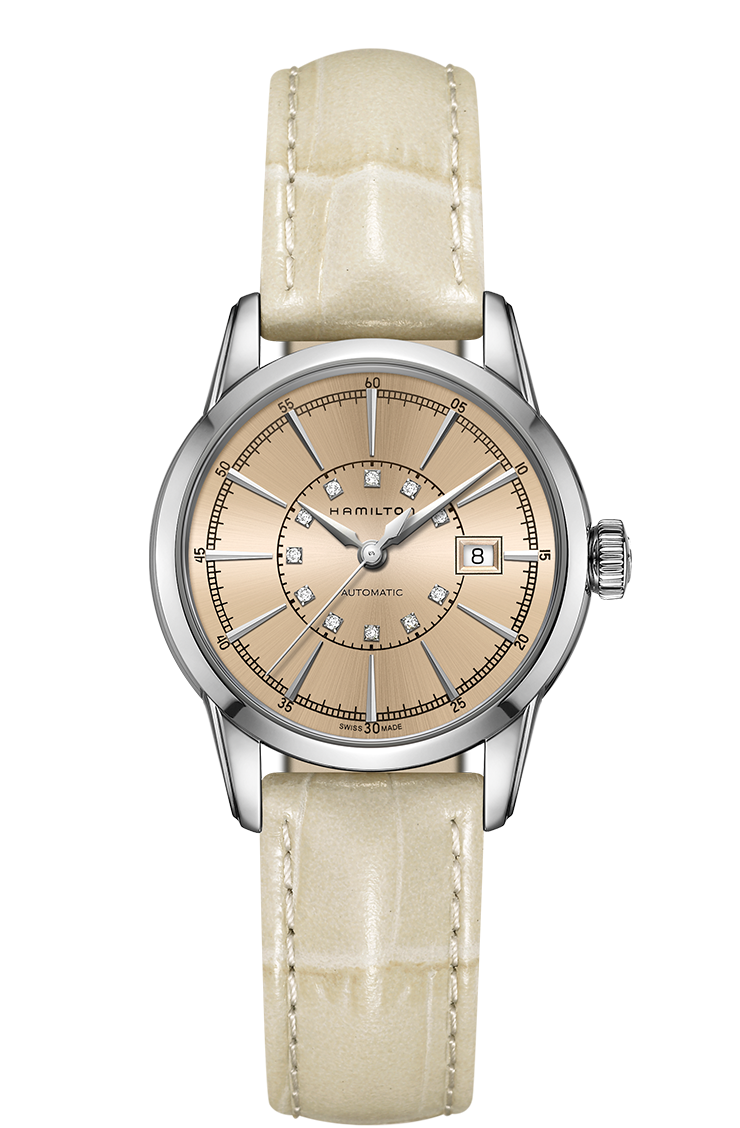 Hamilton H40405821 : Railroad Lady 32 Auto Stainless Steel / Champagne