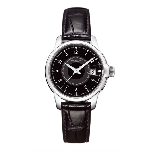 Hamilton H40415735 : Railroad 38 Auto Stainless Steel / Black