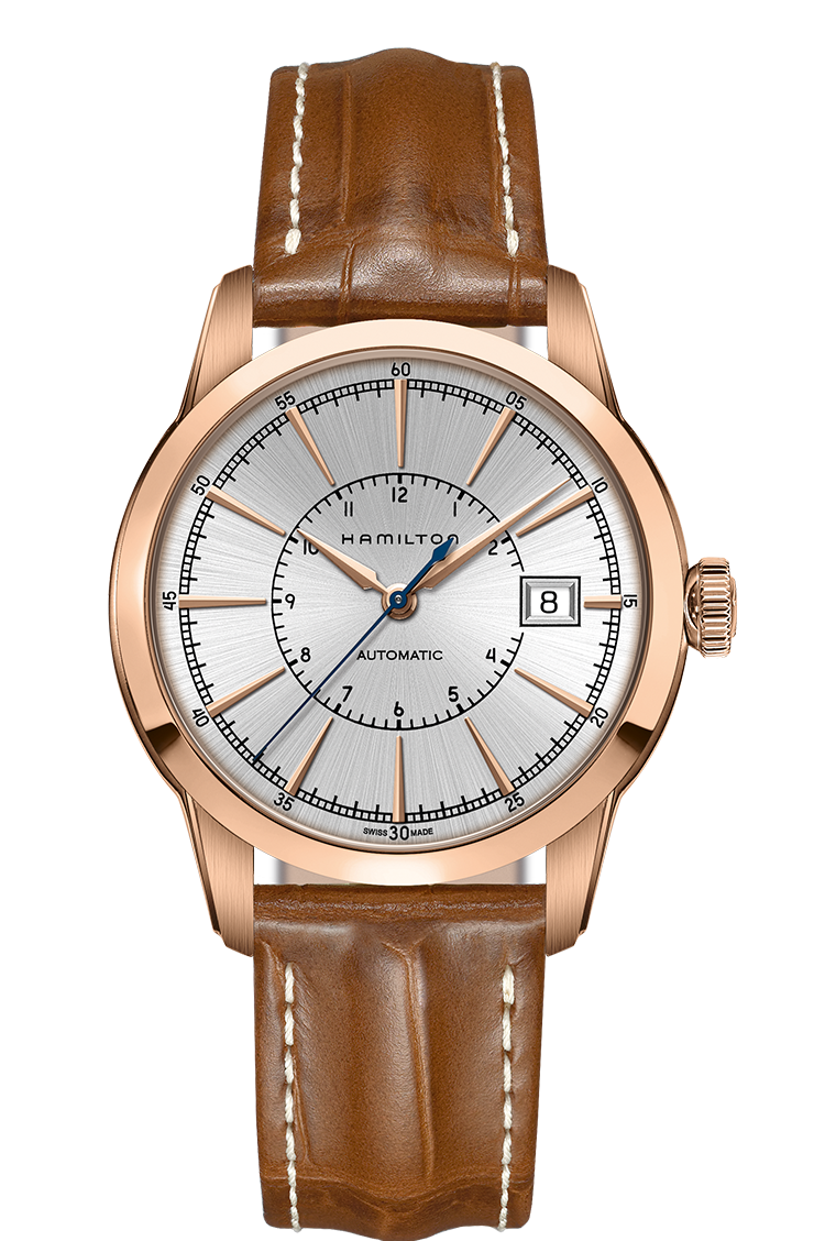 Hamilton H40505551 : Railroad 40 Auto Rose Gold / Silver