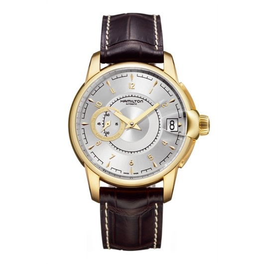 Hamilton H40645555 : Railroad 44 Small Seconds Yellow Gold / Silver