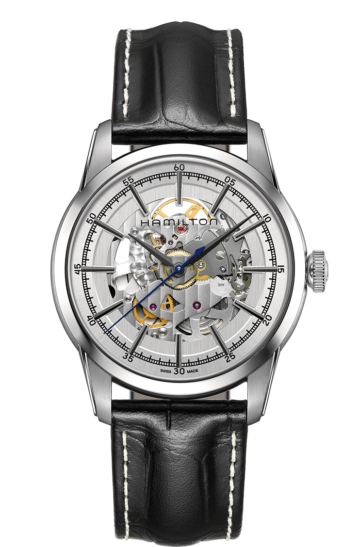 Hamilton H40655751 : Railroad 42 Skeleton Auto Stainless Steel / Silver