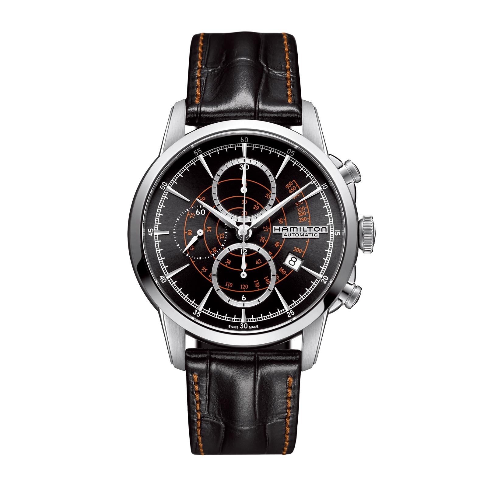 Hamilton H40656731 : Railroad 44 Chrono Stainless Steel / Black