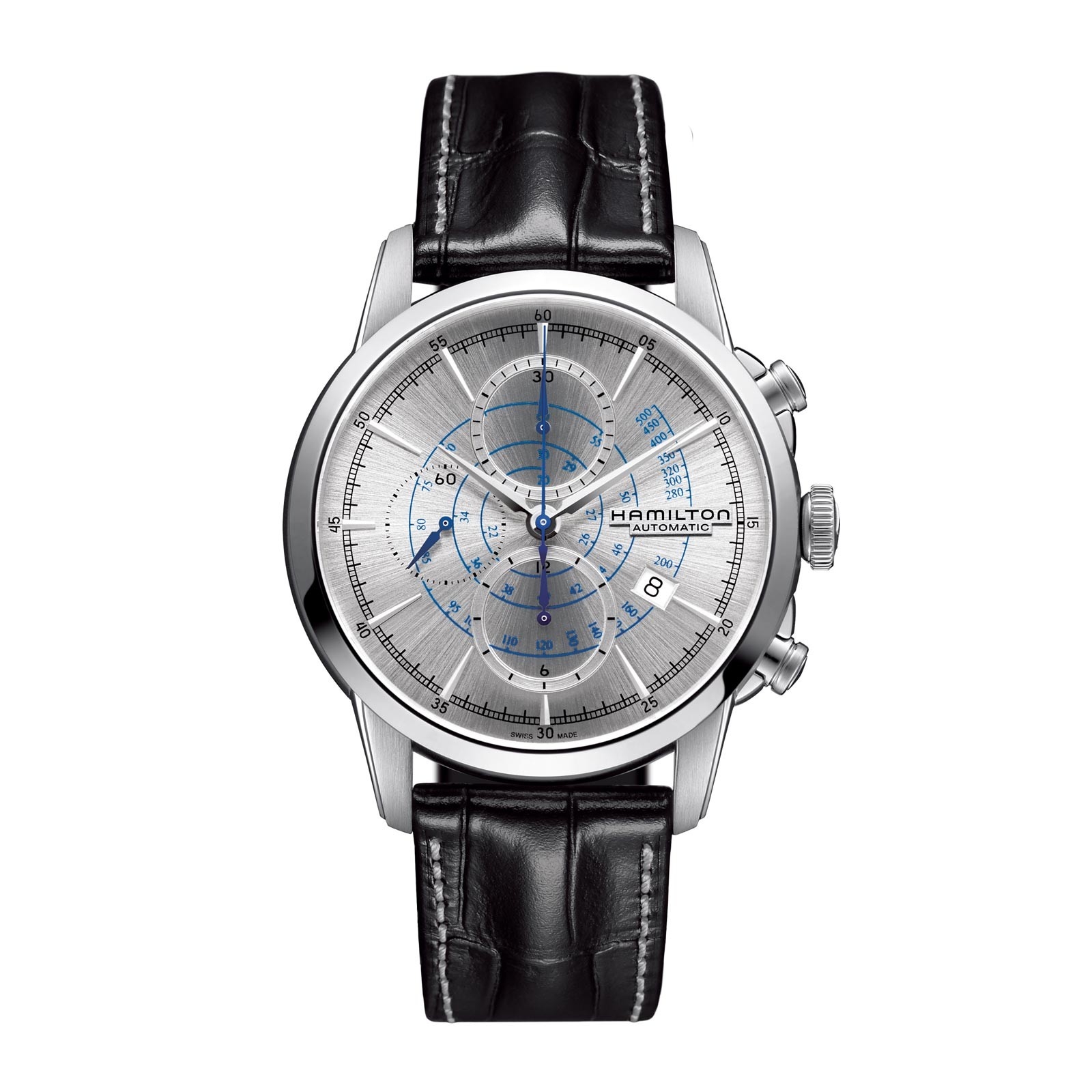 Hamilton H40656781 : Railroad 44 Chrono Stainless Steel / Silver