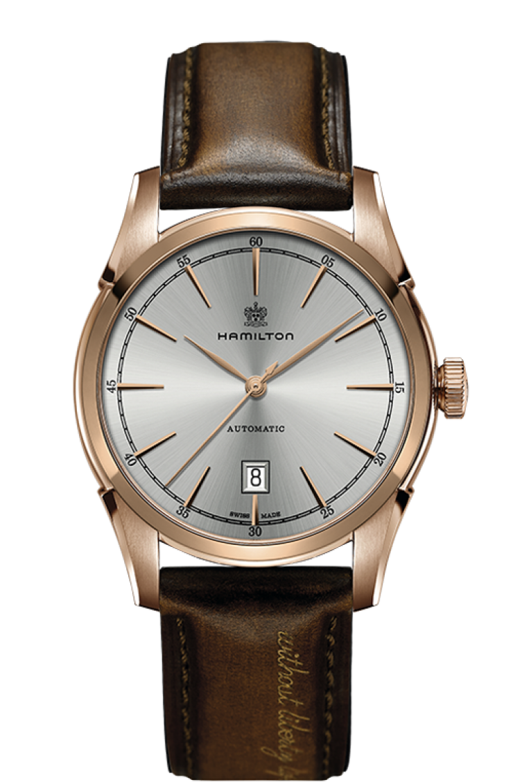 Hamilton H42445551 : Spirit Of Liberty Auto Rose Gold / Silver