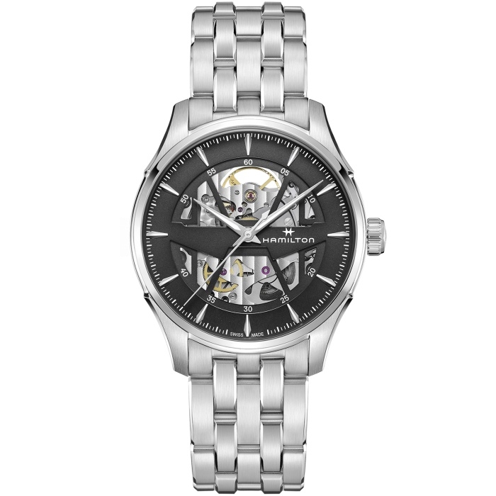 Hamilton H42535180 : Jazzmaster Skeleton Auto 40 Stainless Steel / Black / Bracelet