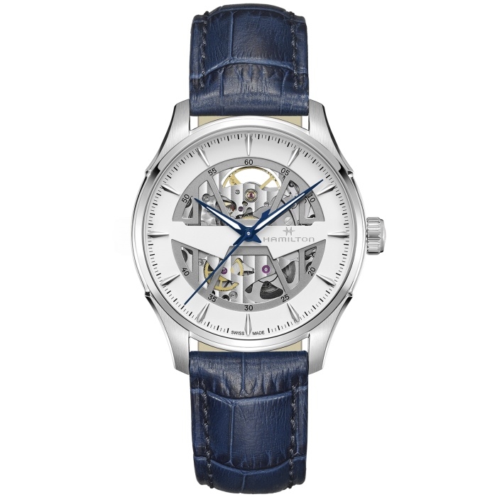 Hamilton H42535610 : Jazzmaster Skeleton Auto 40 Stainless Steel / White