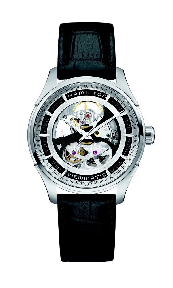Hamilton H42555751 : Jazzmaster Viewmatic Skeleton Auto Stainless Steel / Black