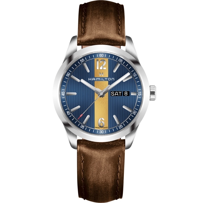 Hamilton H43311541 : Broadway Day Date Quartz Steel / Blue