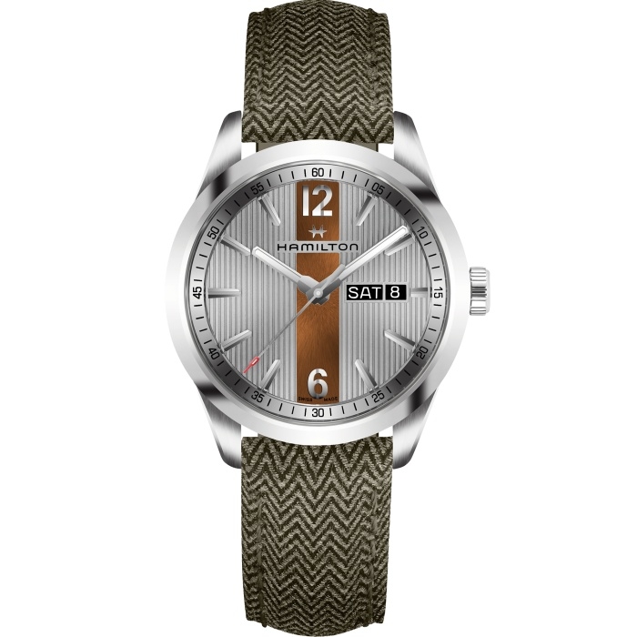 Hamilton H43311985 : Broadway Day Date Quartz Steel / Grey