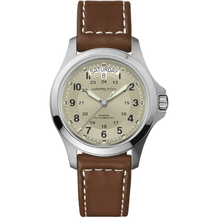 Hamilton H64455523 : Khaki Field King Auto 40 Stainless Steel / Beige